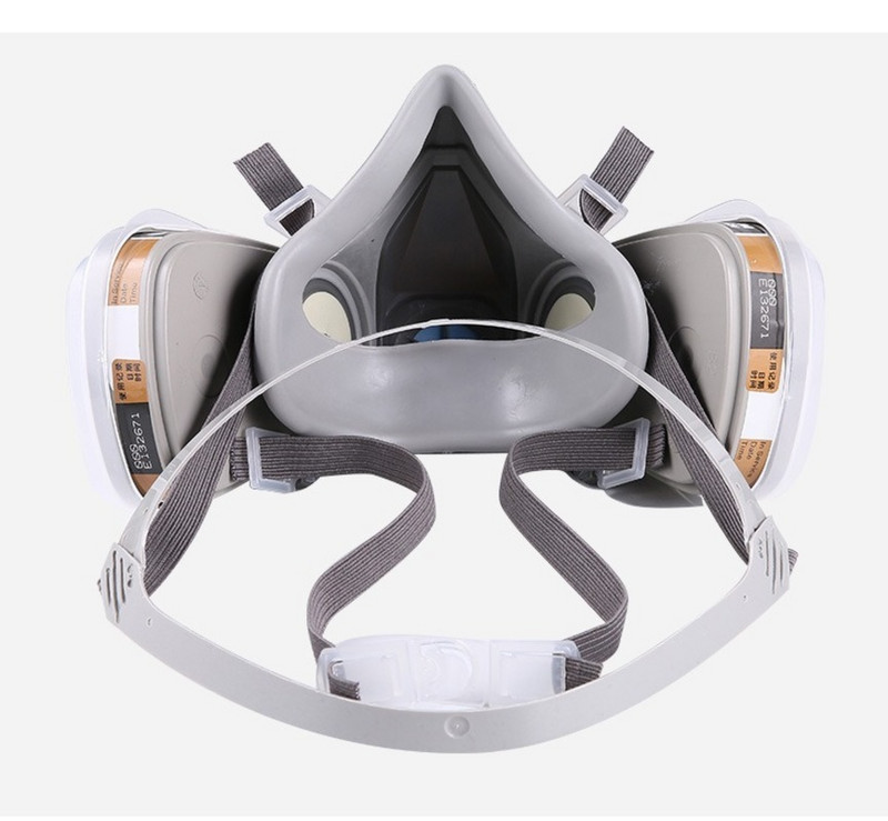 Plinska maska za lice 6200 Maska u spreju za slikanje Gumeni materijal Mala težina Bez mirisa Kompatibilan s 6001 2091 filterima Brza dostava