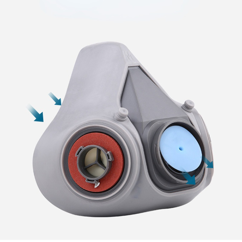 Plinska maska za lice 6200 Maska u spreju za slikanje Gumeni materijal Mala težina Bez mirisa Kompatibilan s 6001 2091 filterima Brza dostava