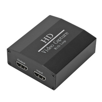 HD Capture Card Компютър Live Video Recording USB към HD с Loop Out Capture Card HD към USB