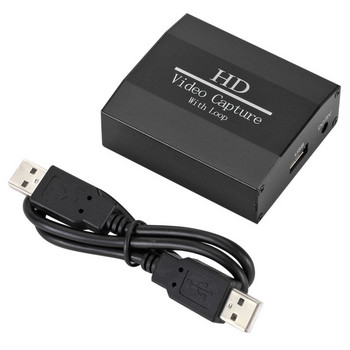 HD Capture Card Компютър Live Video Recording USB към HD с Loop Out Capture Card HD към USB