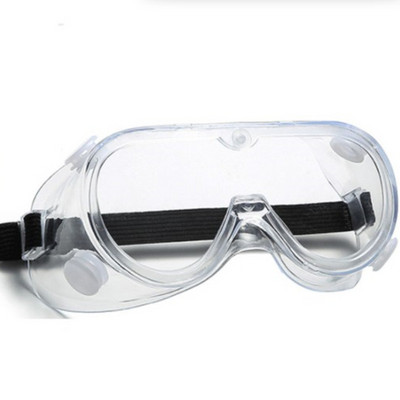 Pilnībā aizzīmogotas aizsargbrilles virs brillēm ar pretmiglas caurspīdīgu lēcu laboratorijas acu aizsarglīdzekļiem