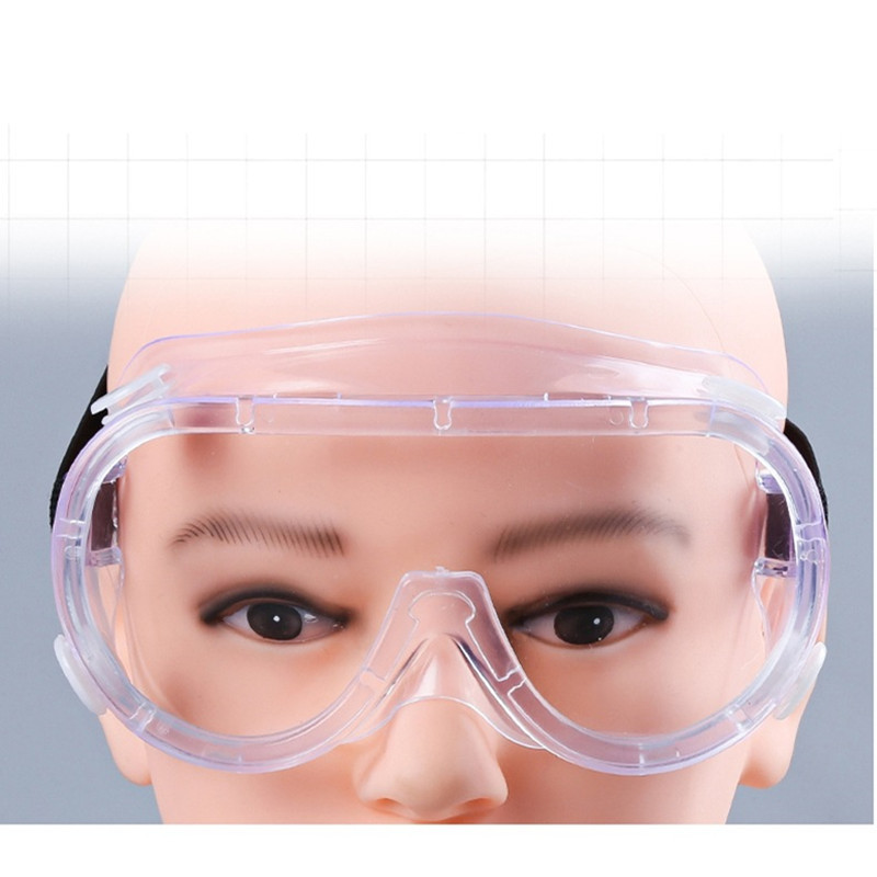 Pilnībā aizzīmogotas aizsargbrilles virs brillēm ar pretmiglas caurspīdīgu lēcu laboratorijas acu aizsarglīdzekļiem