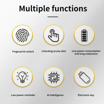 Tuya Intelligent Electronic Fingerprint Locks Fingerprint/ Tuya APP Ξεκλείδωμα Έξυπνη κλειδαριά πόρτας για έπιπλα ντουλαπιού συρταριού