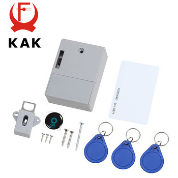KAK Сензорна брава EMID IC Card Сензор Цифрова ключалка за карти за чекмедже Направи си сам Интелигентна електронна невидима скрита хардуерна ключалка за шкаф