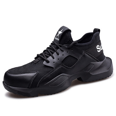 Jauni darba zābaki Drošības tērauda purngalu apavi Vīriešu darba kedas Necaurdurami zābaki Drošības apavi Vīriešu rūpnieciskie apavi Drošības zābaki