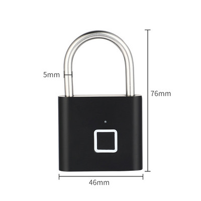 D2 Smart Door Lock Bezatslēgas pirkstu nospiedumu piekaramās slēdzenes drošības pirkstu nospiedumu slēdzene Elektriskā bagāžas soma Smart Lock pretaizdzīšanas durvju slēdzene