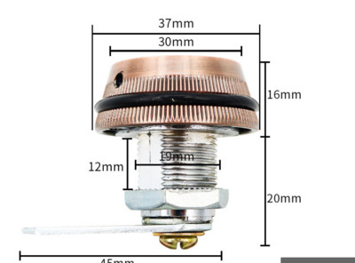 Smart Cam koda slēdzene skapja durvīm, 3 ciparu kombinācija paroles koda atvilktnes bloķēšanas kastes slēdzene