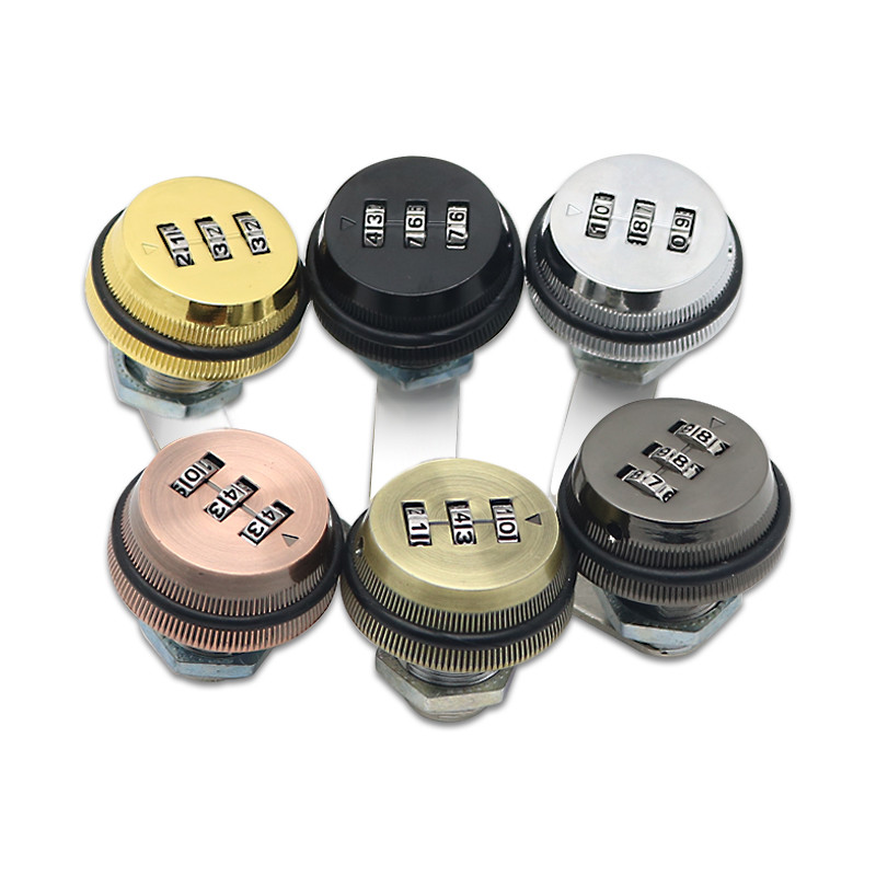 Smart Cam koda slēdzene skapja durvīm, 3 ciparu kombinācija paroles koda atvilktnes bloķēšanas kastes slēdzene