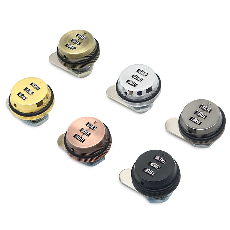 Smart Cam koda slēdzene skapja durvīm, 3 ciparu kombinācija paroles koda atvilktnes bloķēšanas kastes slēdzene