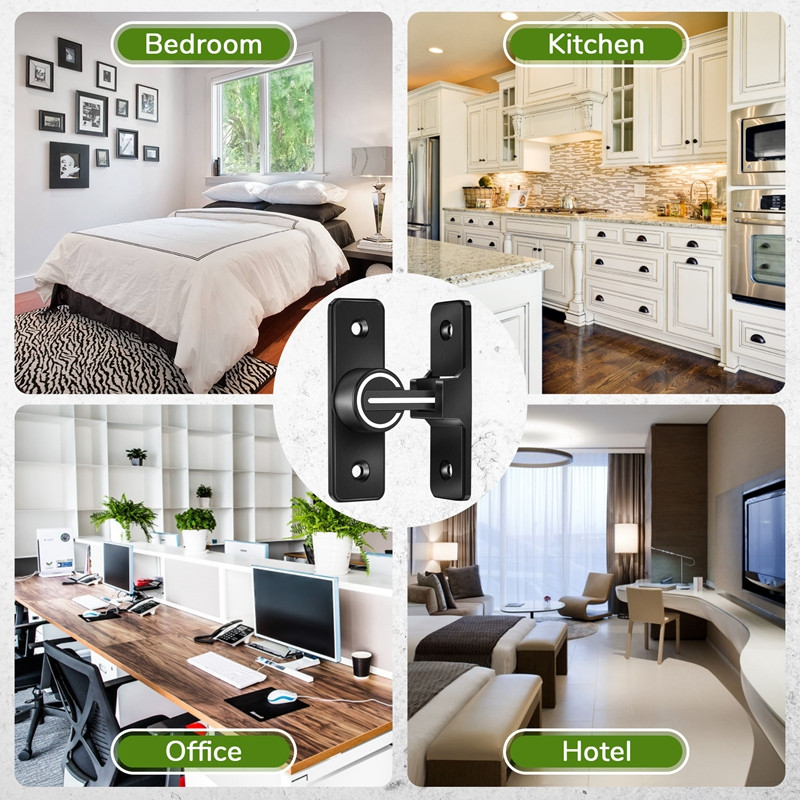 Tvarto durų užrakto aparatūra, 90 laipsnių didelio našumo vartų skląsčiai Apverčiamas skląstis saugos durų varžtas skląsčio užraktas