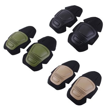 1 Pair Tactical Frog Suit Knee Pads & Ebow Support Military Knee Protector Paintball Airsoft Kneepad Interpolated Knee Protector