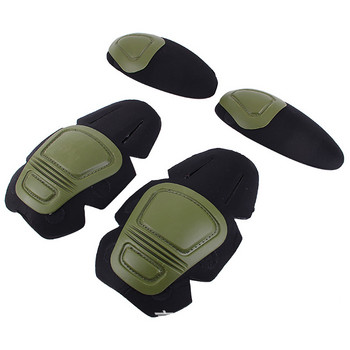 1 Pair Tactical Frog Suit Knee Pads & Ebow Support Military Knee Protector Paintball Airsoft Kneepad Interpolated Knee Protector