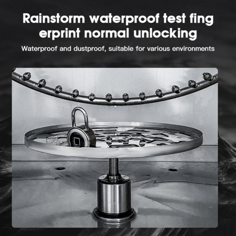 Išmanioji pirštų atspaudų pakabinama spyna Namų sandėlio durys Studentų bendrabučio bagažas lauko vandeniui atspari nuo vagystės elektroninė pakabinama spyna