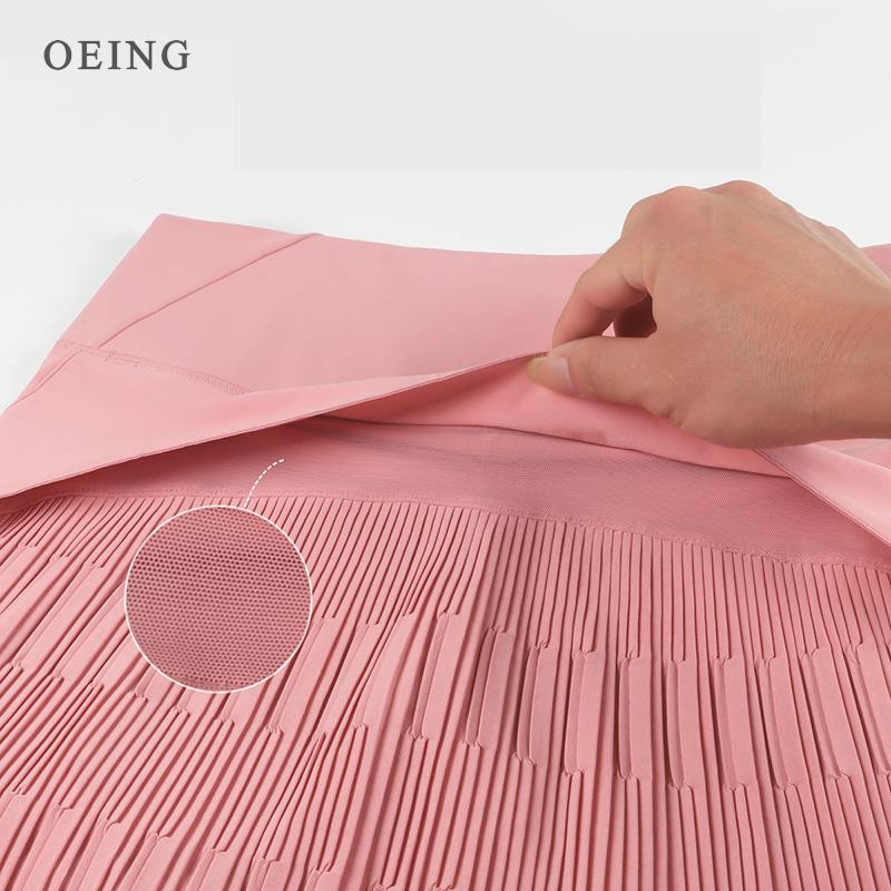 Naiste sportlikud tenniseseelikud Fitness Jooksupüksid Kõrge vöökohaga Sportlik seelik Plisseeritud taskutega Sport Skort Golfi spordirõivad