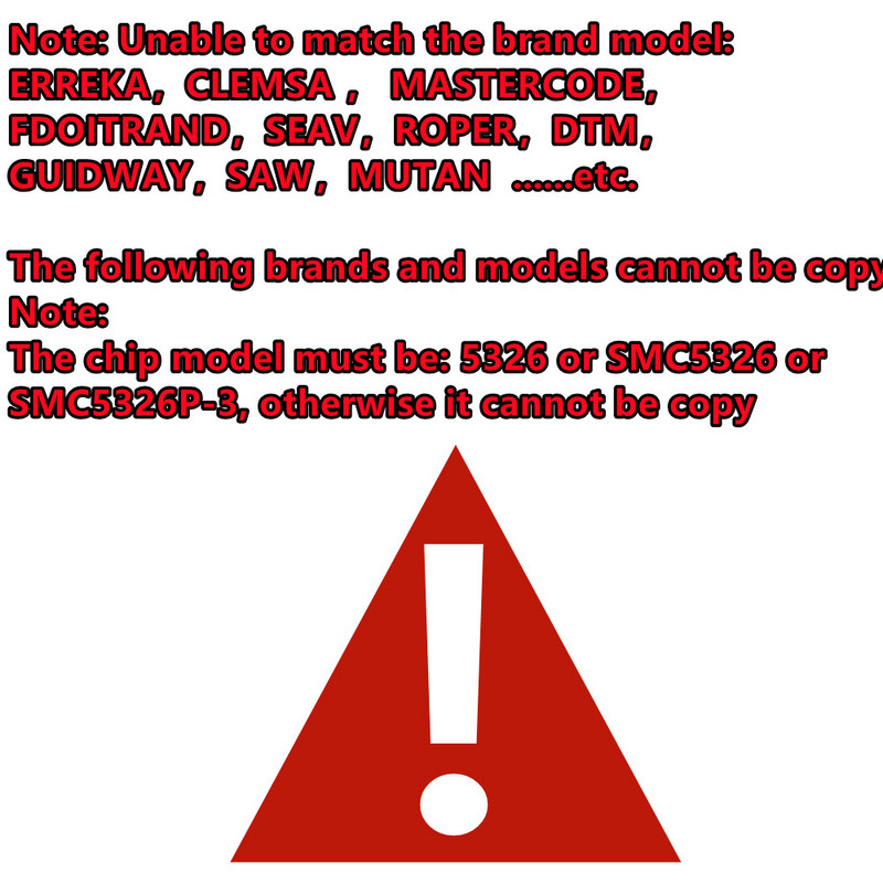 QBYteco Malaysia Singapore Thailand SMC5326 5326 330 mhz 433 mhz 8 dip prekidač Auto Garage Duplikat Daljinski upravljač Duplikat