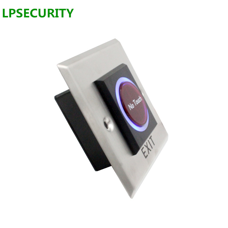 Bez pieskāriena izejas slēdzis induktīvās/izejas pogas sensors Piekļuves kontrole DC12V ar LED indikatoru