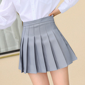 Tvirtas mergaičių teniso sijonas klostuotas skorts aukštu juosmeniu Mokyklinės uniformos šokių sijonas su vidiniais šortais Joga Golfo badmintono trumpa suknelė