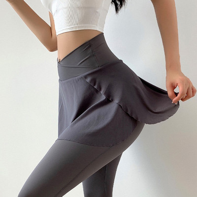 Cloud Rise Plus Size SEXY Teniszszoknyák Tollaslabda Golf Tánc Skort Leggings Magas derekú Fitness Gym edzés Futónadrágszoknya