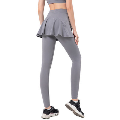 Cloud Rise Plus Size SEXY Teniszszoknyák Tollaslabda Golf Tánc Skort Leggings Magas derekú Fitness Gym edzés Futónadrágszoknya