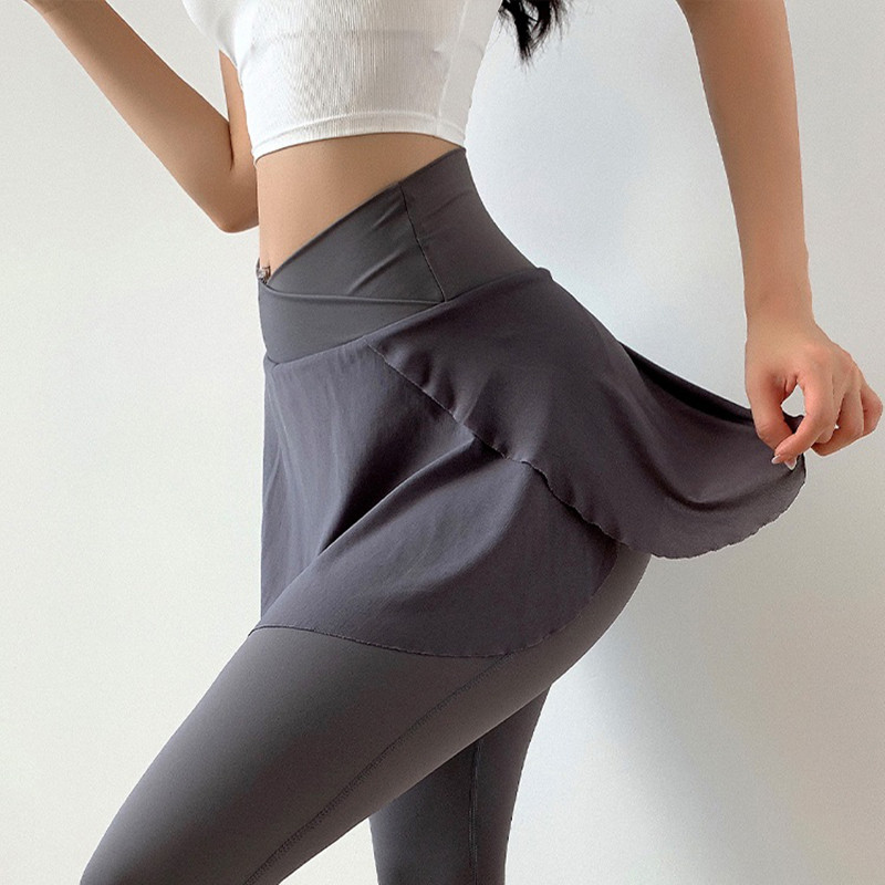 Cloud Rise Plus Size SEXY Teniszszoknyák Tollaslabda Golf Tánc Skort Leggings Magas derekú Fitness Gym edzés Futónadrágszoknya