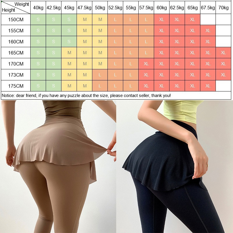 Cloud Rise Plus Size SEXY Teniszszoknyák Tollaslabda Golf Tánc Skort Leggings Magas derekú Fitness Gym edzés Futónadrágszoknya