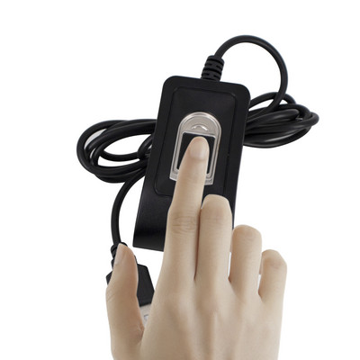 Kompakt USB ujjlenyomat-olvasó Megbízható biometrikus beléptető rendszer ujjlenyomat-érzékelő