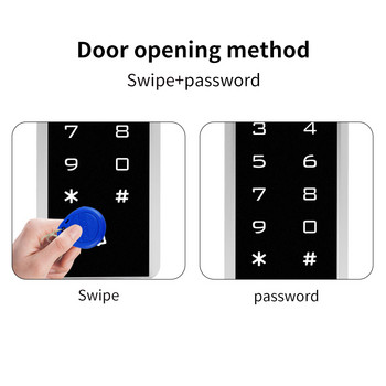 Контрол на достъпа Клавиатура с парола 125Khz RFID карта Четец на карти за достъп Система за отваряне на врати Wiegand 26 изход