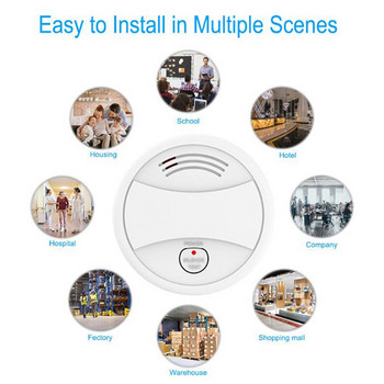 RISE-Tuya Intelligent Wifi Strobe Smoke Detector Wireless Fire Sensor Tuya APP Control Office Home Smoke Fire Protection