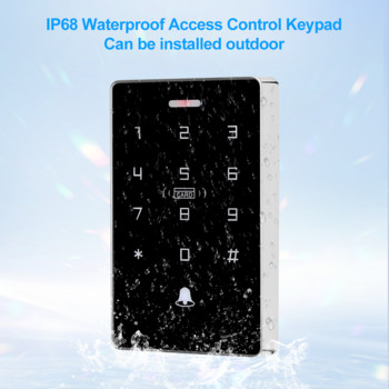 НОВА IP68 Водоустойчива клавиатура за контрол на достъпа Външен сензорен контролер за достъп Система с двойна честота 125KHz +13.56MHz NFC четец на карти