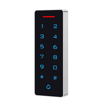 Самостоятелна подсветка Сензорна клавиатура за контрол на достъпа 125khz 13.56Mhz RFID близост Wiegand 26 Четец на карти за контрол на достъпа 2000 потребители