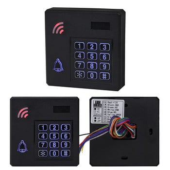 IP68 Водоустойчива RFID клавиатура за контрол на достъпа 125KHz EM Key Card Reader Електронна система за отваряне на врати 2000 User WG26 Input Output