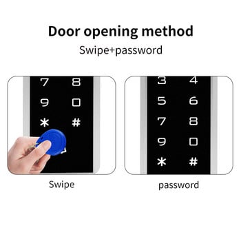 Πληκτρολόγιο ελέγχου πρόσβασης 125Khz RFID Reader Access Controller Ηλεκτρικό σύστημα ανοίγματος πόρτας Πληκτρολόγιο Rfid Wiegand Έξοδος