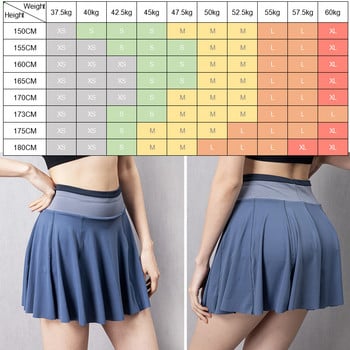 Cloud Rise Tennis Skirts for Lady XS Running Golf Skirt Дамски спортни фитнес шорти Телефонни джобове Тренировъчни шорти с висока талия