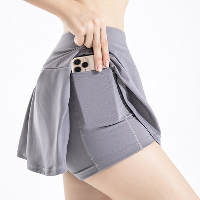 Cloud Hide Pocket Teniszszoknyák Női Tornaterem Golf Futásbiztos Jóga Nadrágszoknya SEXY Sport Fitness Kerékpáros rövidnadrág Magas derekú Skort