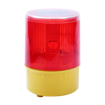 LED соларен стробоскоп, предупредителна червена светлина за нощно пътно строителство, конус, авариен сигнал, безопасност, светофар, трептене, маякова лампа