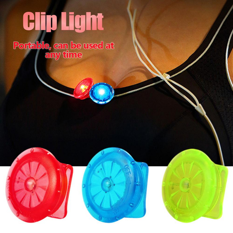 Vandeniui atspari nešiojama segtukų lemputė šalmui kuprinei naminių gyvūnėlių batams krūtinės lempos LED įspėjamoji lemputė, skirta važiuoti dviračiu