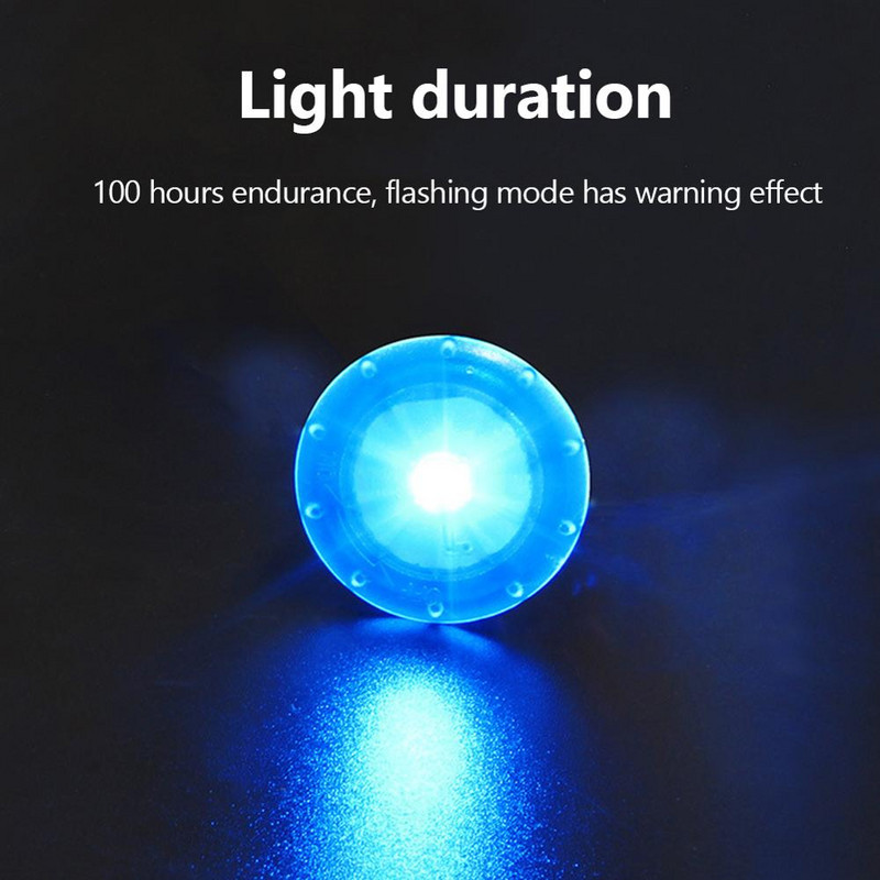 Vandeniui atspari nešiojama segtukų lemputė šalmui kuprinei naminių gyvūnėlių batams krūtinės lempos LED įspėjamoji lemputė, skirta važiuoti dviračiu