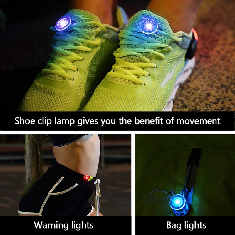 Vandeniui atspari nešiojama segtukų lemputė šalmui kuprinei naminių gyvūnėlių batams krūtinės lempos LED įspėjamoji lemputė, skirta važiuoti dviračiu