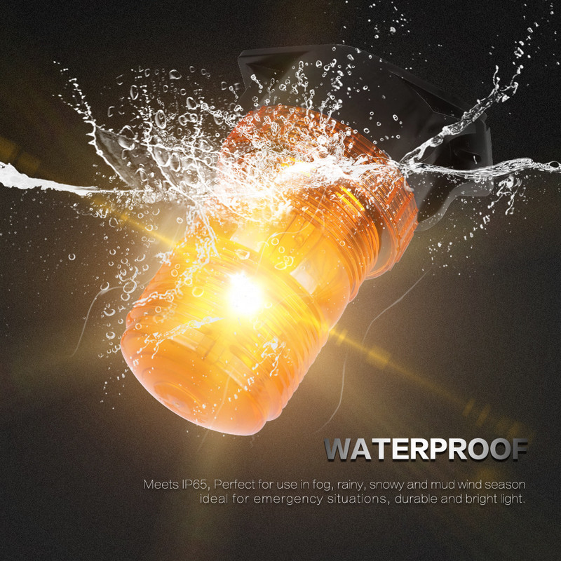 Strobe avārijas lampa Automašīnas stila LED zibspuldzes mirgojoša gaisma DC 12 V kravas automašīnas brīdinājuma gaismas zibspuldzes bāka Automašīnu piederumi