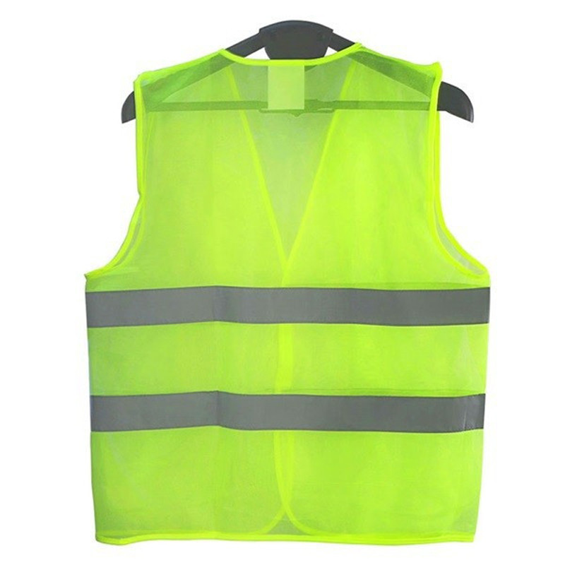 Labi redzama dzeltena veste, atstarojošs drošības darba apģērbs nakts skriešanai riteņbraucējam vīrietim nakts brīdinājuma darba apģērbs, fluorescējošas