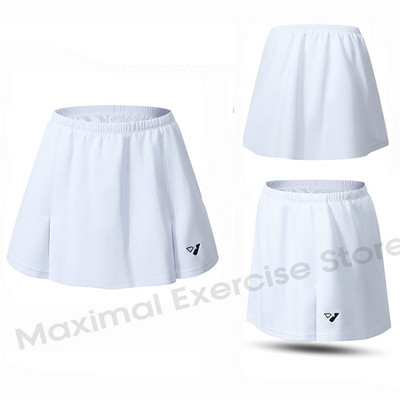 Naujas moteriškas teniso sijonas, sportiniai mergaičių sijonai su apsauginiais šortais, moteriški bėgimo teniso sijonai, „Quick Dry“ badmintono sijonas