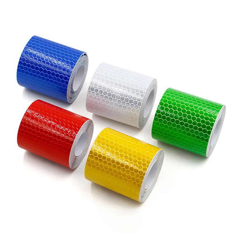 5cm*100cm autós fényvisszaverő szalag biztonsági figyelmeztetés autódísz matrica fényvisszaverő védőszalag szalag fólia autó motorkerékpár matrica