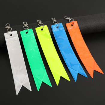 5 цвята светлоотразителен ключодържател чанта висулка гланц нощен рефлектор орнаменти цветна лента маркер пътно платно аксесоари за безопасност