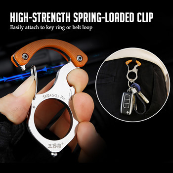 Portable Tactical Self Defense Stinger Opener Bottle Chain Personal Security Weapon Survival Window Breaker EDC Tool Keyring