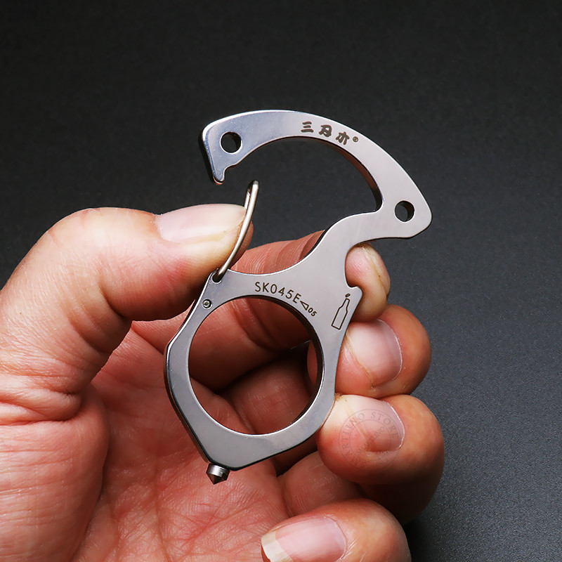 Nešiojamas taktinis savigynos „Stinger“ buteliuko atidarytuvas raktų pakabukas asmeninio saugumo ginklo išgyvenimo lango pertraukiklis EDC įrankių raktų pakabukas