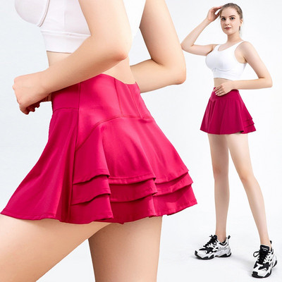 Cloud Hide Γυναικείες φούστες τένις γκολφ Αθλητικές φούστα με πλισέ τσέπη Fitness Κορίτσι που χορεύει Σορτς Γρήγορης στεγνής γυμναστικής Γυμναστική για τρέξιμο