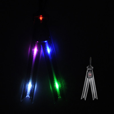 LED világító iskolatáska függő éjszakai lovaglás figyelmeztető hátizsák lámpa USB töltő PVC fecskefarkú világító dekor kültéri kempingezéshez