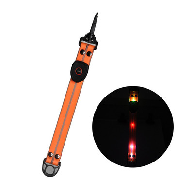 LED világító iskolatáska függő éjszakai lovaglás figyelmeztető hátizsák lámpa USB töltő PVC fecskefarkú világító dekor kültéri kempingezéshez