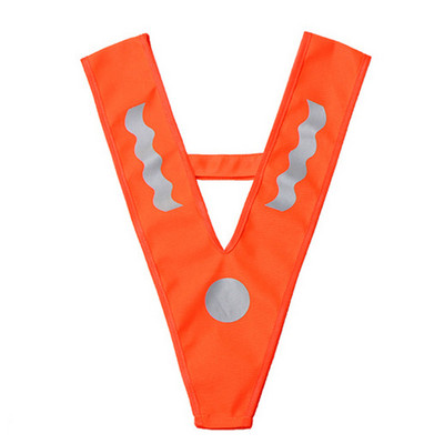 Õues lastele helkurvest Õpilased Polüester Liiklusohutus Jooksmine Jalgrattasõit V-kujuline Suure nähtavusega Öine turvalisus