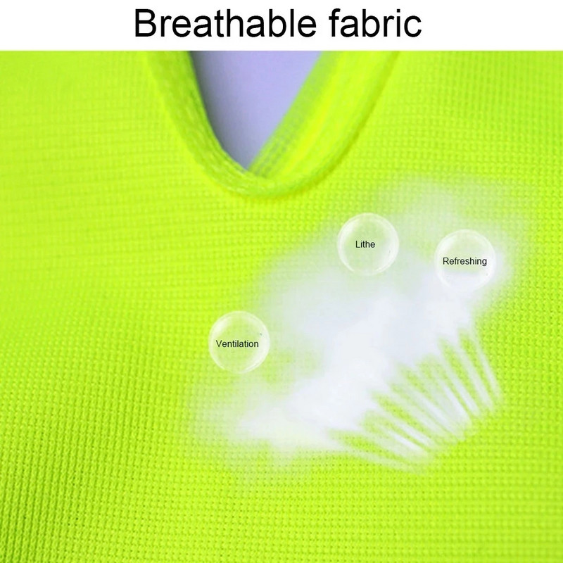 Õues lastele helkurvest Õpilased Polüester Liiklusohutus Jooksmine Jalgrattasõit V-kujuline Suure nähtavusega Öine turvalisus